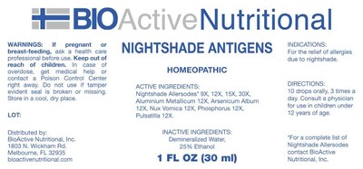 Nightshade Antigens (Bani0316 Nightshade Antigens 9 25 18)